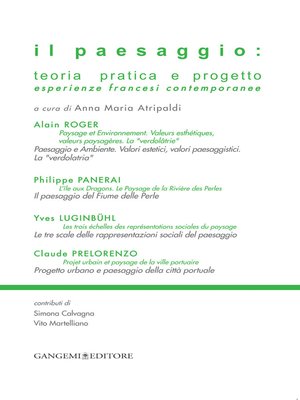 cover image of Il paesaggio